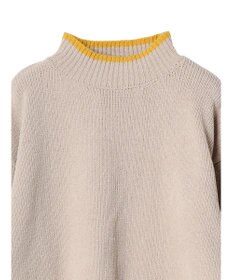 CRAFT STANDARD BOUTIQUE 洗えるモールニット配色プルオーバー
