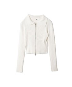 WEGO Wジップコンパクトニットカーデ