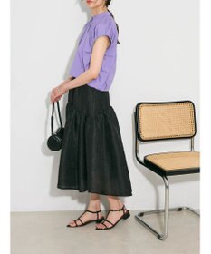 Green Parks タックデザインショート丈シャツ