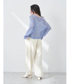 earth music&ecology レーシーニットプルオーバー