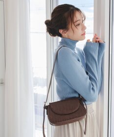 Tiaclasse 【安田美沙子さん着用・2TYPE肩紐/ショルダー&斜め掛け】フラップミニバッグ