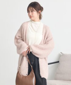 earth music&ecology スパンコールブークレカーディガン