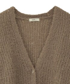 earth music&ecology スパンコールブークレカーディガン