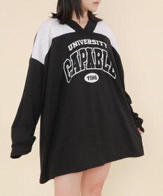 WEGO バイカラースポーツスウェット