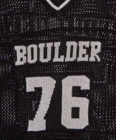 WEGO ナンバリングメッシュニットプルオーバー