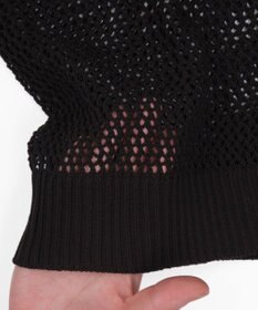 WEGO ナンバリングメッシュニットプルオーバー