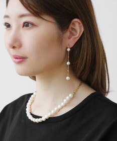 TOCCA PEARL STATION EARRINGS 淡水バロックパール イヤリング