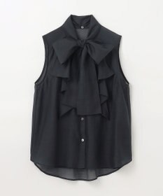 GRACE CONTINENTAL シアーボウタイノースリーブ