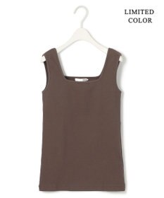 ICB L 【WEB限定カラーあり・洗える】 ブロードステッチリブ タンクトップ