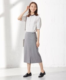 J.PRESS LADIES 【洗える】杢チェック スカート