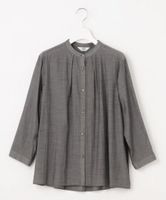 J.PRESS LADIES L 【洗える・速乾・接触冷感】リライムライトローン バックフレア ブラウス