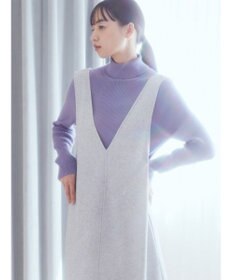 earth music&ecology 前後２ｗａｙ圧縮ニットジャンスカ