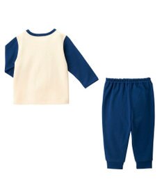 MIKI HOUSE HOT BISCUITS 【80-120cm】 働く車 ミニ裏毛 ルームウェア上下セット