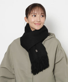 MOONBAT FURLA(フルラ）【WEB限定】ウール100％ アーチロゴ 無地ストール 190cm×60cm