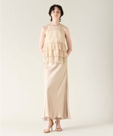 GRACE CONTINENTAL レースギャザートップ