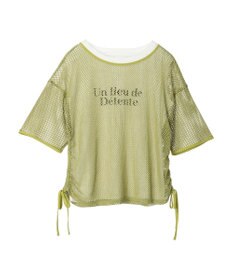 Green Parks ＳＥＴ２点　メッシュ＋ノースリーブロゴプルオーバー