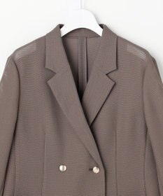 ANY SIS L シアーメッシュ ダブルジャケット