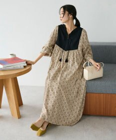 CRAFT STANDARD BOUTIQUE レーヨンキルト切替ワンピース