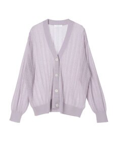 Green Parks すかし編みニットカーディガン