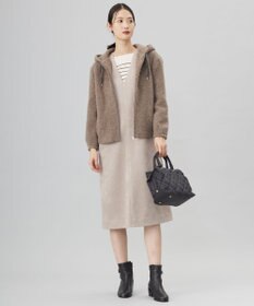 J.PRESS LADIES 【WEB限定カラーあり】パイルジャージー ジップアップ パーカー