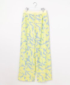 自由区 シアーカラミプリントワイド パンツ