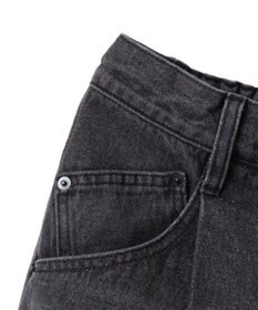 WEGO 【ユニセックス着用ITEM/ウエストゴム/SMLサイズ展開】デニムルーズテーパードパンツ