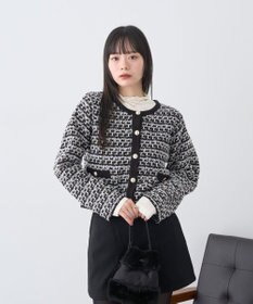 earth music&ecology ニットツイードジャケット