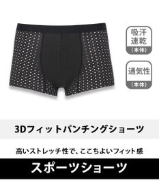 CW-X 【MEN】 CW-X スポーツショーツ 【3Dフィットパンチングショーツ】 ショート丈 高いストレッチ性 立体パターン設計 ムレにくい(本体) メンズ HSO130 /ワコール