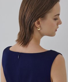 GRACE CONTINENTAL サテンクロスドレープワンピース