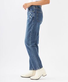 OP／FILA 【OP】刺繍付き美脚シルエットデニム