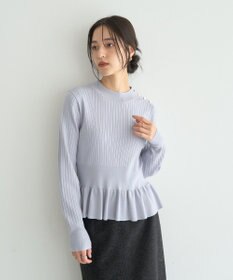 YECCA VECCA 金釦ペプラムニット