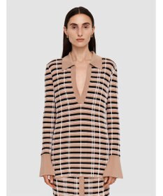 JOSEPH 【洗える】ニットアニメーション　ポロカラーニット