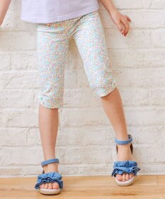 ANY KIDS 裾リボン 5分丈 レギンス