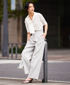 ICB 【洗える】ドライギャバ ワイドグルカパンツ