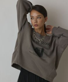 GRACE CONTINENTAL Catphoto裏毛トップ