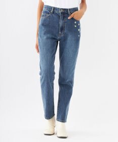 OP／FILA 【OP】刺繍付き美脚シルエットデニム