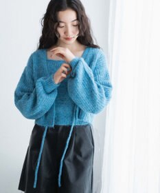 WEGO アンサンブルニットリボンカーデ