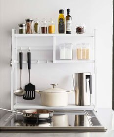 tower コンロサイドラック タワー ホワイト