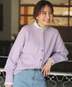ANY SIS 【前後着用可能】Airニット カーディガン ラベンダー