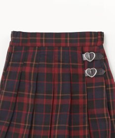 ANY KIDS チェック柄 プリーツ キュロット