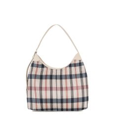 DAKS 【軽量】ポリエステル ハウスチェック ホーボーショルダーバッグ