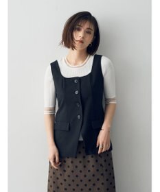 YECCA VECCA リネンライクビスチェベスト