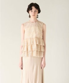 GRACE CONTINENTAL レースギャザートップ