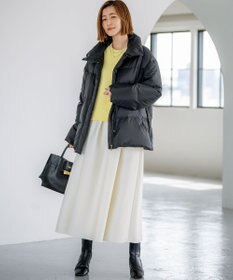 23区 L 【Oggi掲載】シレータフタ ハイネック ショート ダウンコート