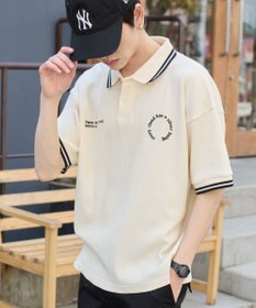 WEGO 【ユニセックス着用ITEM/MLサイズ展開】ワッフルラインポロ