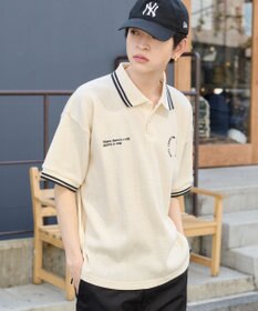 WEGO 【ユニセックス着用ITEM/MLサイズ展開】ワッフルラインポロ