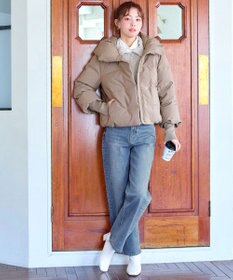 Tiaclasse 【着丈が選べる】ハイネックブークレカーディガン