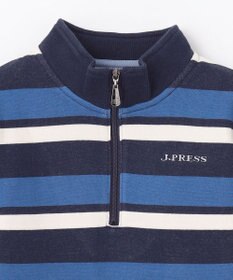 J.PRESS KIDS 【110-130cm】ハーフジップ ボーダー トレーナー