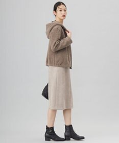 J.PRESS LADIES 【WEB限定カラーあり】パイルジャージー ジップアップ パーカー