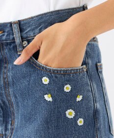 OP／FILA 【OP】刺繍付き美脚シルエットデニム